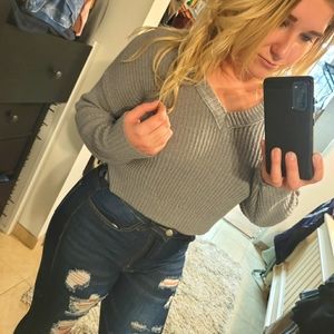 Wild fable cropped sweater